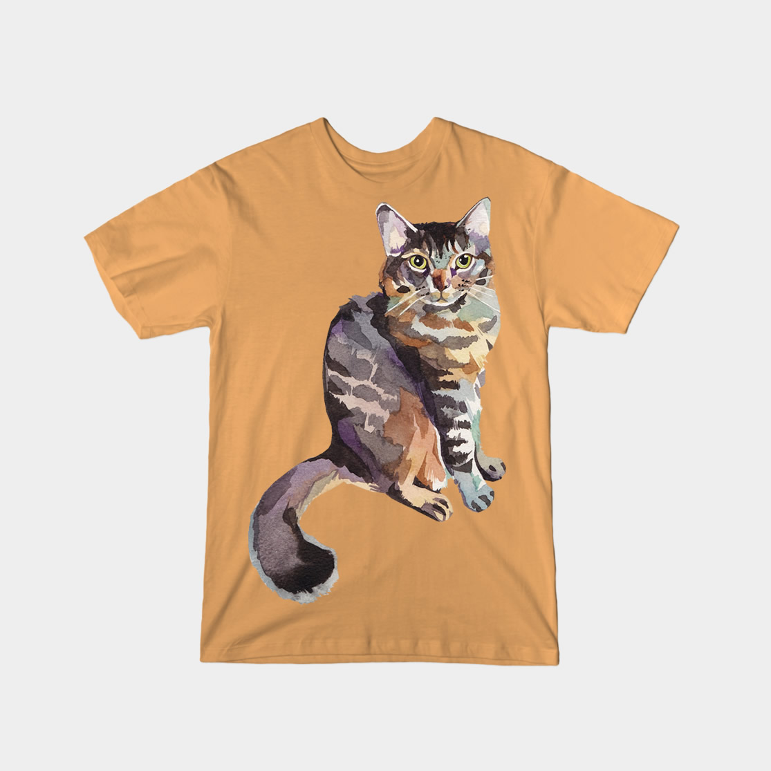 gatto-aquerello-arancio